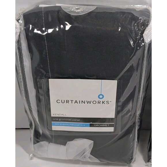Curtainworks Kendall White Grommet Curtains 52x84 Light Filtering Set of 2 New - Picture 5 of 9